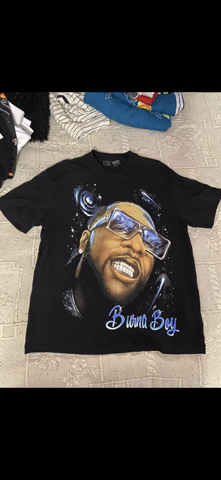 Camiseta Burna Boy Negra