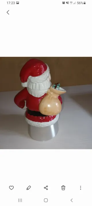 Caffettiera Babbo Natale in Porcellana