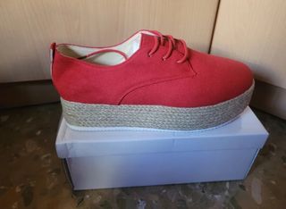 Zapatos plataforma rojos
