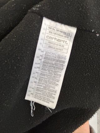 Chaqueta Carhartt Negra Talla L