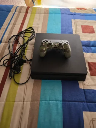 Ps4 Slim 1TB Negra + Mando Camuflaje