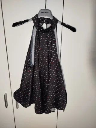  vestito vestitino abito corto fantasia taglia L
