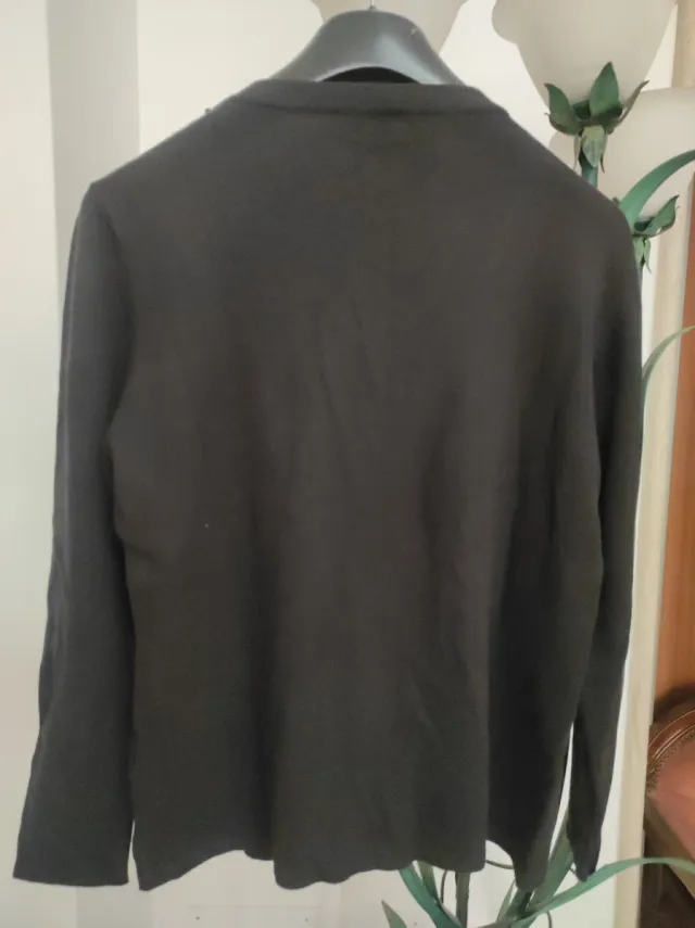 Cardigan Dorabella donna marrone con perline