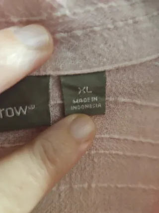 Camisa Croft & Barrow Algodón Manga Corta Rosa