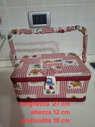 Cestino per cucito con orsetti