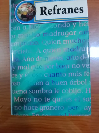 Lote 5 libros Refranes