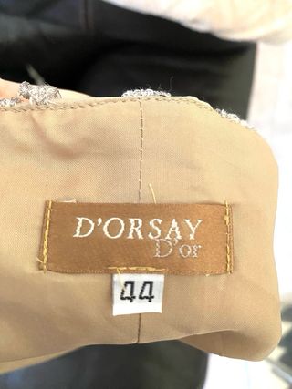 Elegante top D'orsay D'or beige/dorado T.44