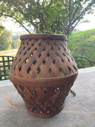 Lámpara de castaño