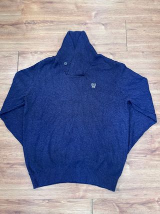 Jersey Chaps cuello alto azul marino