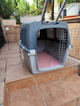 Caseta para perros grande.