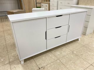 APARADOR BLANCO CON DOS PUERTAS Y 3 CAJONES NUEVO