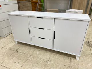 APARADOR BLANCO CON DOS PUERTAS Y 3 CAJONES NUEVO