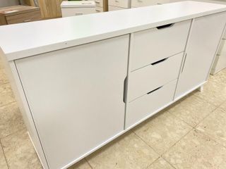 APARADOR BLANCO CON DOS PUERTAS Y 3 CAJONES NUEVO