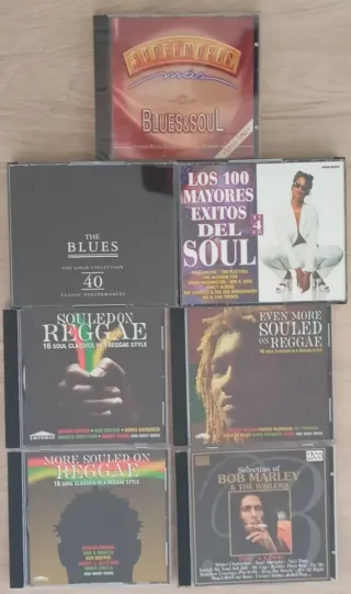 Lote 8 CDs Blues, Soul y Reggae