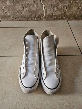 Converse Chuck Taylor All Star Move High Blancas