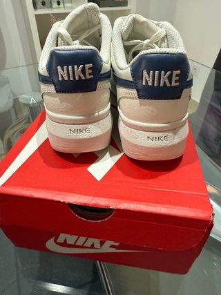 Nike Court Vision Altas Mujer Talla 39 Azul Blanco