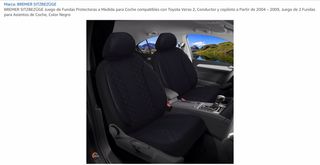 Fundas Asientos Toyota Corolla Verso Sin estrenar.