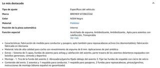 Fundas Asientos Toyota Corolla Verso Sin estrenar.