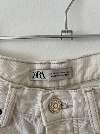 Pantalón Zara hombre recto blanco