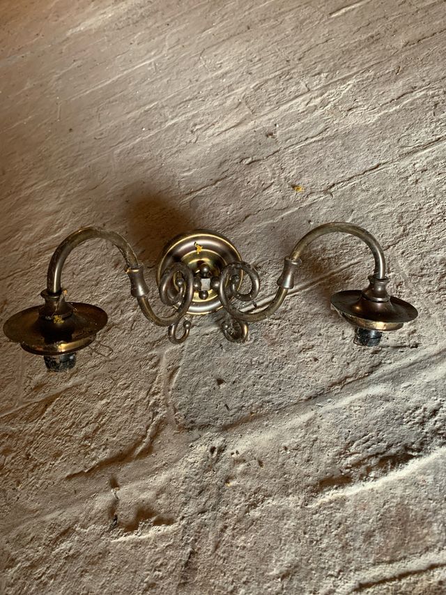 Aplique de pared vintage doble