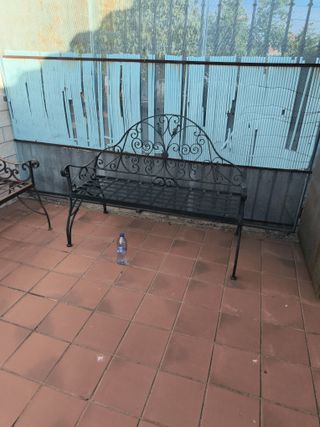 Panca da giardino in ferro battuto