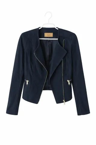 Chaqueta antelina Mango Talla XS