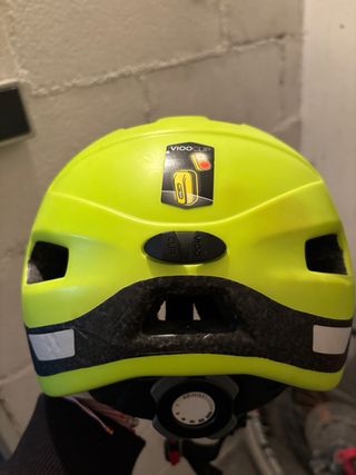 Casco de bici Btwin amarillo