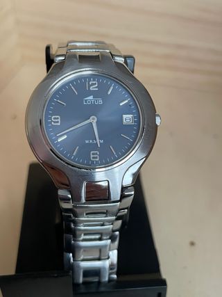 Reloj Lotus Azul y Plateado