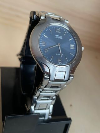 Reloj Lotus Azul y Plateado