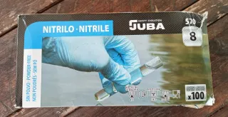 Paquete 100 Guantes Nitrilo de alta calidad Juba