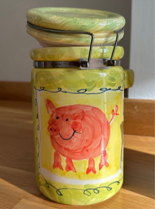 2 Botes herméticos con cuchara de madera