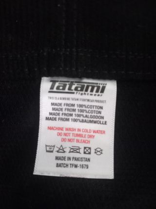 Kimono BJJ Tatami Negro Talla M