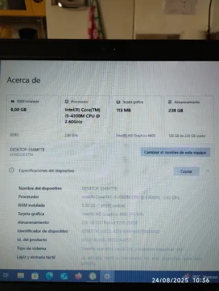 Portátil Fujitsu Windows 11 Pro