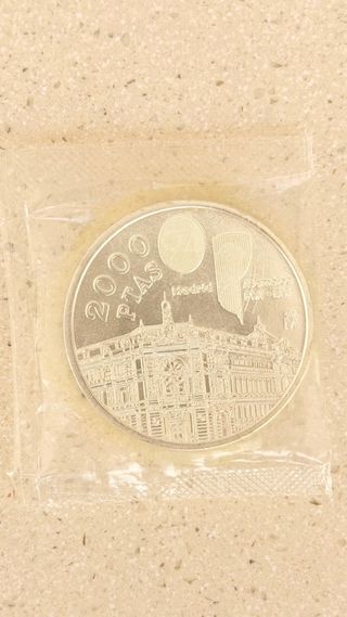 Moneda Plata 2000 Pesetas Juan Carlos I 1994