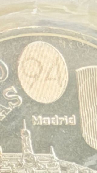 Moneda Plata 2000 Pesetas Juan Carlos I 1994