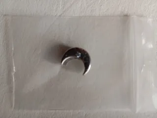 Abalorio Luna Acero para Pulseras