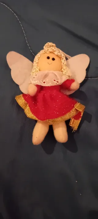 Peluche angioletto decorazione rossa