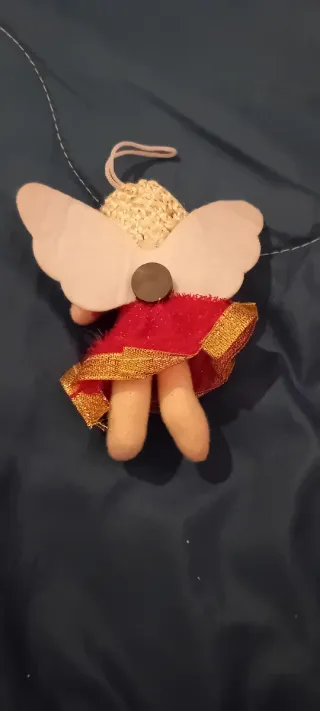 Peluche angioletto decorazione rossa