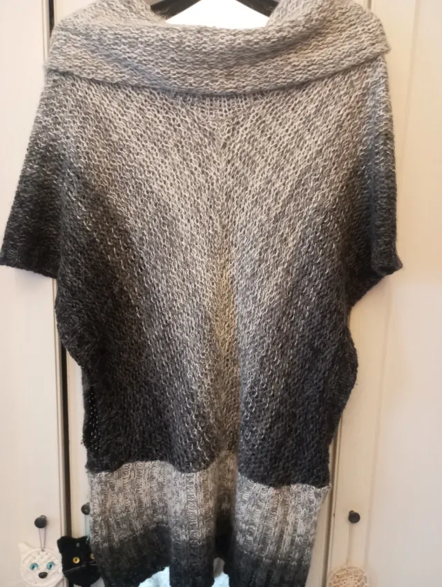 Jersei lana sin mangas degradado