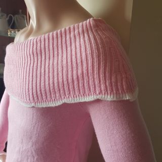 Jersey Rosa Cuello Bardot Talla M/L