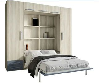 CAMA ABATIBLE CON ARMARIOS YBN