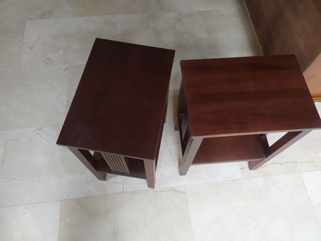 Mesa TV, mesillas y aparador madera