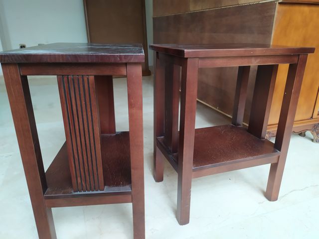 Mesa TV, mesillas y aparador madera