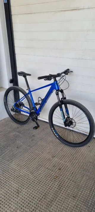 Bicicleta de Montaña Azul Talla M
