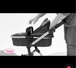 Cochecito de muñecas azul