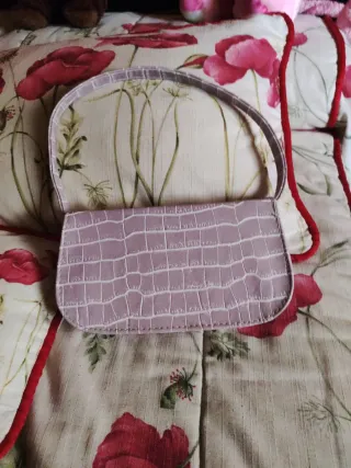 Bolso de mano polipiel morado