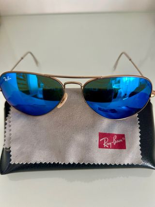 Gafas de sol Ray-Ban Aviador Azul Dorado