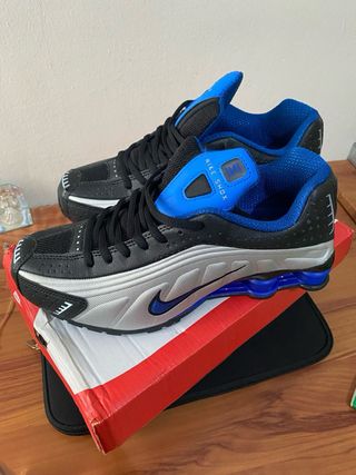 Nike Shox R4 Negro/Plata