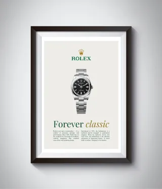 Póster Rolex oyster perpetual