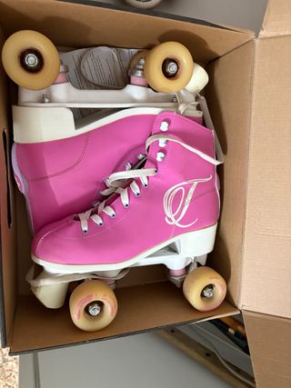 Patines Artísticos Rosas Talla 38